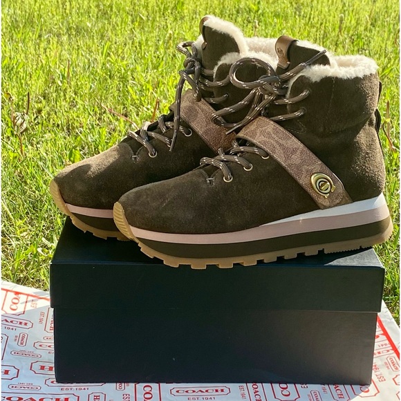 NWOB COACH G4310 CITY HIKER BOOTIES IN FATIGUE - Picture 9 of 16